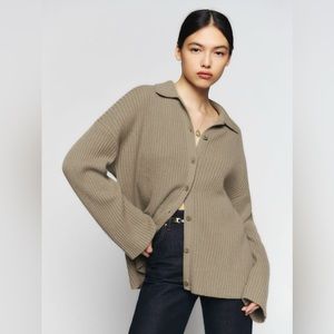 Reformation fantino cardigan 100% cashmere size medium
